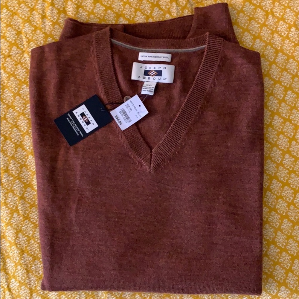 NWOT Joesph Abboud Extra Fine Merino Wool Men’s Sweater